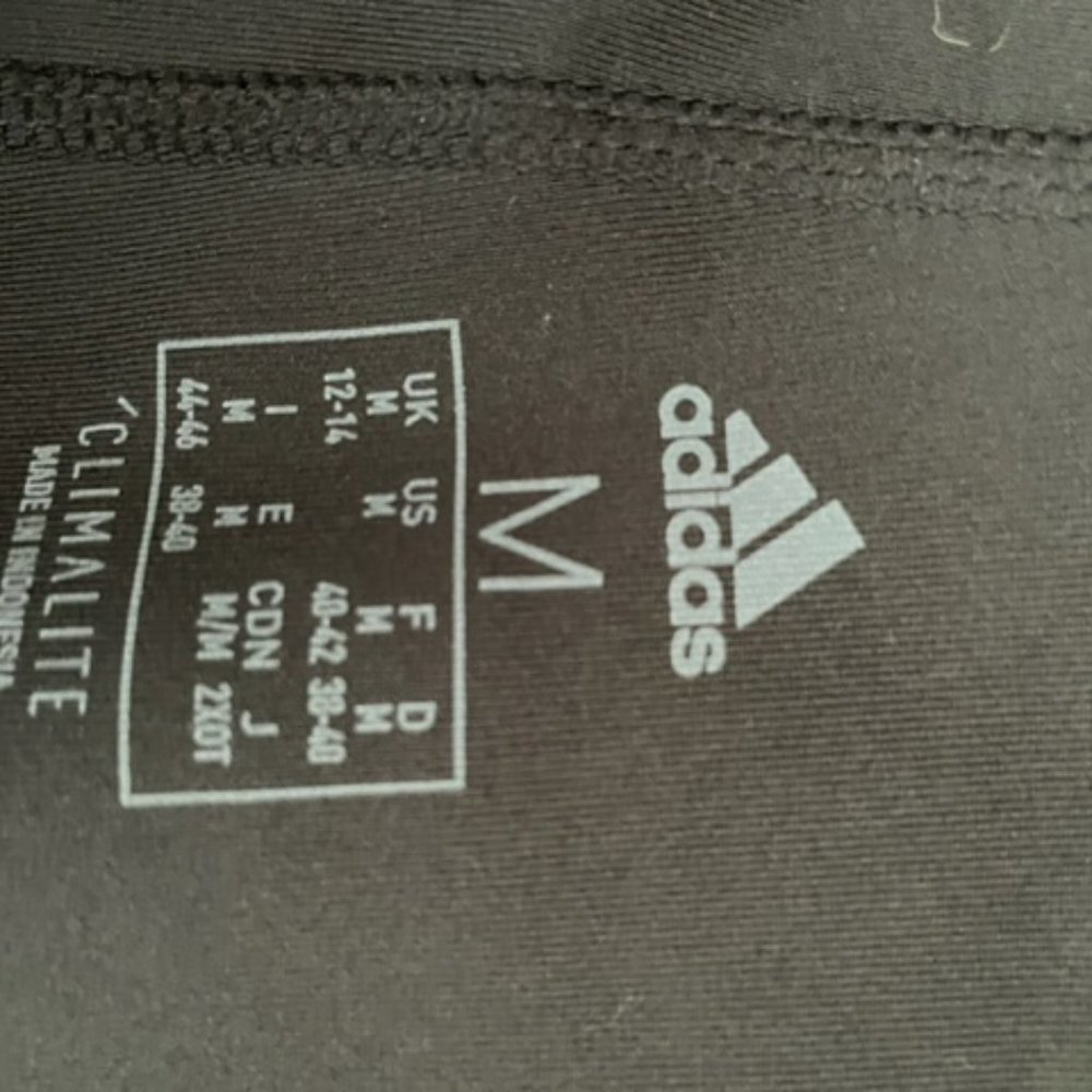 ADIDAS BLACK LEGGINGS - Picture 3 of 3
